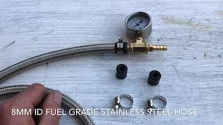 How to Cut and Install Stainless Steel Braided Fuel Hoses