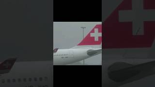 Swiss A330 Wet and Foggy Landing CYUL #planespotting #airport #aviation #aviationlovers