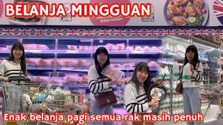 BELANJA MINGGUAN || ENAK BELANJA PAGI SEMUA RAK MASIH PENUH