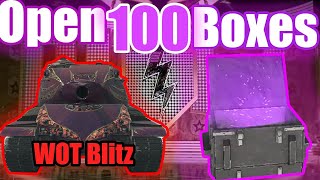 Open 100 Boxes World OF Tanks Blitz