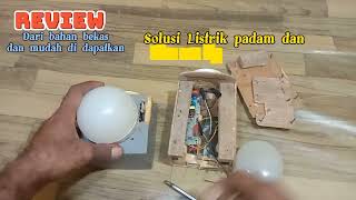 Cara membuat lampu kayu dan power Bank dari bahan bekas..Solusi Listrik Padam ❗ Pakai Lampu Kayu