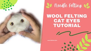 Needle Felting Cat Tutorial for Beginners | Step-by-Step Tutorial of Wool Felting Cat Portrait