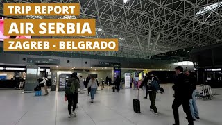 Air Serbia | Uma experiência de voo diferente | Zagreb (ZAG) - Belgrado (BEG)