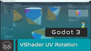 Godot 3 - Visual Shaders and Uv Rotation