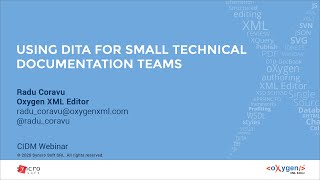 Webinar: Using DITA for Small Technical Documentation Teams