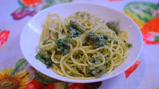 SPAGHETTONI CON PUNTARELLE COTTE