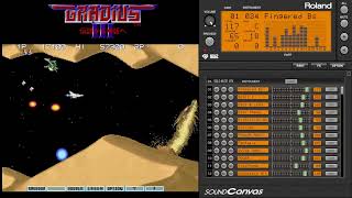 Gradius III - Sand Storm MIDI - Sound Canvas VA