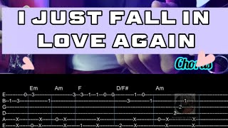 Anne Murray - I Just Fall In Love Again (Guitar Fingerstyle Cover) with Tabs + Chords