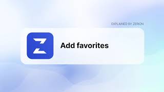 How to Add Tokens to Favorites on Zerion