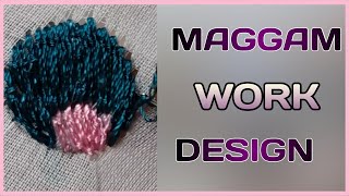 Maggam work long and short Design// long and short for beginners// tutorial classes/hand embroidery