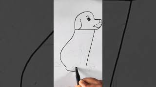 Dog Drawing From Number 7 #shorts #art #dog #shortsfeed #youtubeshorts