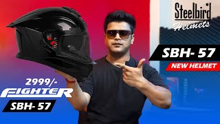 Steelbird New Viral Helmet SBH 57 Fighter Helmet😍Better Than SBA 20 7 Wings? Best Helmet Under 3000?