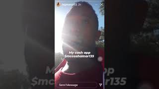 INSTAGRAM POST 11/1/2021 SHAMAR NEEDS YOUR HELP! Ironic.