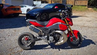 I took my 40hp Grom Street Racing! Ft. @goonzquad