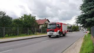 Przejazd alarmowy Volvo fl280 GBA 339M91 do wybuchu butli z gazem.