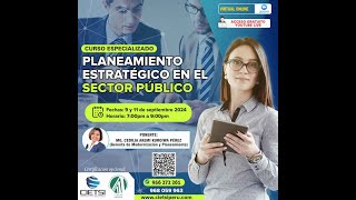 CURSO GRATUITO ESPECIALIZADO PLANEAMIENTO ESTRATÉGICO EN EL SECTOR PÚBLICO 2024 S02