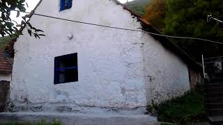 Srb Lika farm fields and house view