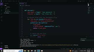 Encrypt And Decrypt Files Script Using pyAesCrypt In Python