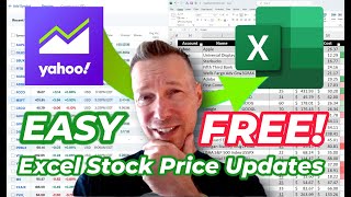 EASY 🔥Automatic Excel Stock Price Updates - No Microsoft 365!