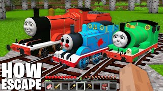 HOW TO ESCAPE FROM SMALLEST THOMAS THE TANK ENGINE.EXE and FRIENDS in Minecraft - Coffin Meme