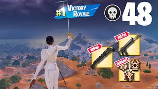 New Record! 48 Kills Solo Vs Squads Win Full Gameplay (Fortnite Chapter 5 Season 3 Zero Build)