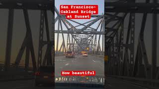 San Francisco Oakland Bridge at Sunset