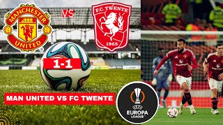 Manchester United vs FC Twente 1-1 Live Europa League Football UEFA Match Score Highlights Utd TV