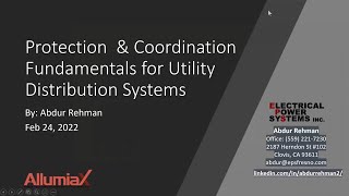 Protection and Coordination Fundamentals for Utility Distribution Systems