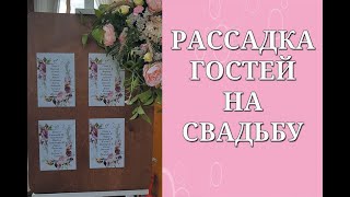 РАССАДКА ГОСТЕЙ НА СВАДЬБУ