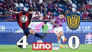 Cerro Porteño 4 Luqueño 0, Relatos Julio González Cabello, UNO 650 AM, Torneo Clausura 2024