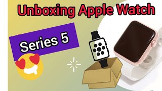 Unboxing APPLE WATCH Series5|Hindi Review! 44mm stainless steel  space gray with black sport band