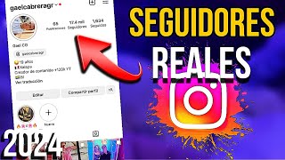 COMO CONSEGUIR SEGUIDORES REALES EN INSTAGRAM 2024