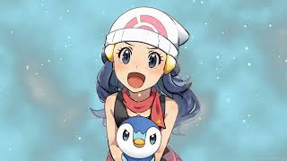 Piplup and Dawn Snowing Scenary - Relaxing Chilling Pokemon Lofi Music