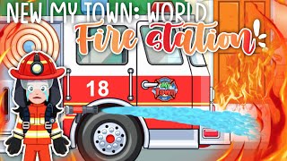 NEW FIRESTATION IN @Mytowngames 🔥🧯🚒 #mytowngames #mytown #mytownworld