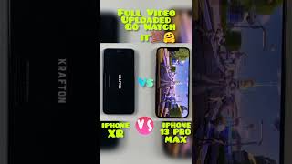 https://youtu.be/GECnt9a3tRE||Full Video ||iPhone XR vs iPhone 13 Pro Max Pubg Speed Test🔥#shorts