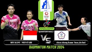 Rinov RIVALDY / MENTARI (INA) VS CHEN Cheng Kuan/HSU Yin Hui(TPE) XD [QF] | Madrid Spain Master 2024