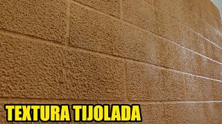 Textura TIJOLADA Com Argamassa - Renove Suas Paredes