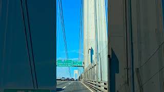 Verrazano Narrows Bridge 🌉  New York ❤️ #roadtripusa #drivingtrip #travel