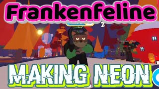 MAKING Neon Frankenfeline in Adopt Me Halloween Update !