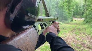 WWII Owen SMG Firing Full Auto