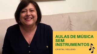 Aulas de música sem instrumentos