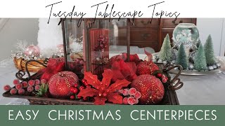 Quick & Easy Christmas Centerpiece Ideas ~ Decorate with Me