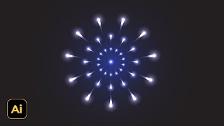 Easy to Draw a Simple Glow Firework in Illustrator