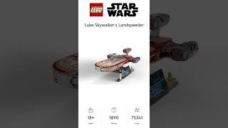 PREVIEW: LEGO STAR WARS, Luke Skywalker’s Landspeeder, Set 75341, LEGO 2022