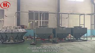 WPC granulation machine with auto dosing and mixing machine