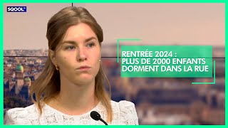 Rentrée 2024 : plus de 2000 enfants dorment dans la rue