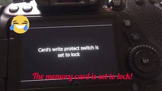 Fix! Card Set to Lock(Canon Caméra DSLR)