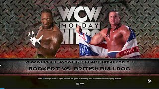 WWE 2K24 FULL MATCH — Booker T Vs British Bulldog — World Title Match