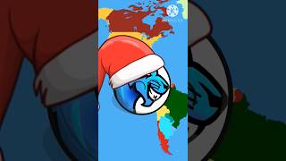 MrBeast compra Latinoamérica... versión navidad #countryballs #viral #humor #short