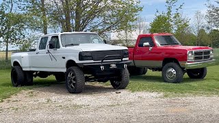 He owns the BADDEST OBS PowerStroke Dually on the planet!!